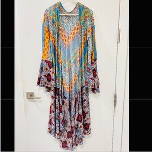 Vintage Boho Hippie Chic Flowy Drape Outerwear